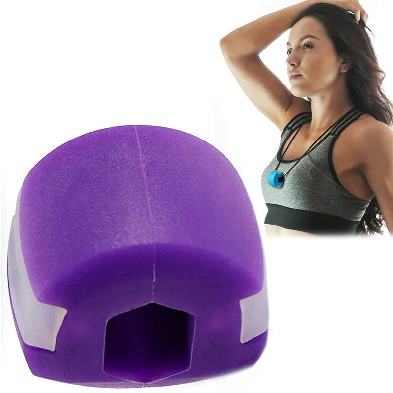 Silica Gel Face Fitness Ball Jaw Exerciser Facial Toner Reduce Double Chin Relax Ball Gym Fitness Training Jawline Simulator