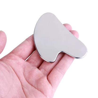 1Pcs Stainless Steel Gua Sha Scraper Massager for Face Neck Body Guasha Massage Tool Facial Skin Care Guasha Board Face Massager
